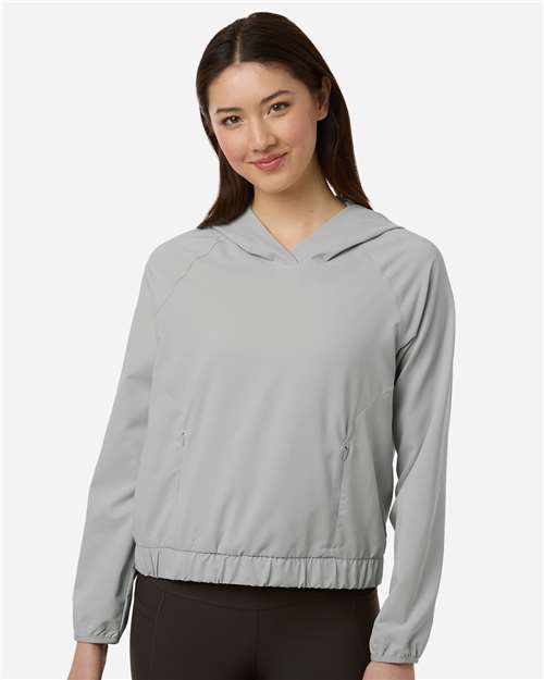 Women's UltraUVP Shoreline Long Sleeve Hooded Pullover - Platinum