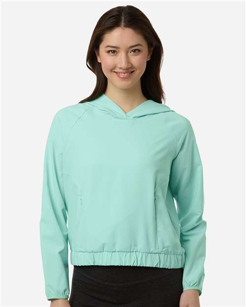 Women's UltraUVP Shoreline Long Sleeve Hooded Pullover - Sea Glass