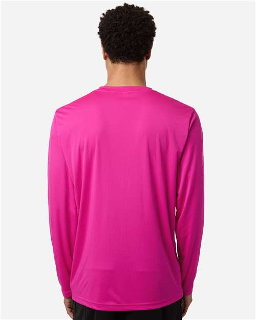 Unisex Capital Long Sleeve Performance T-Shirt - Bright Magenta