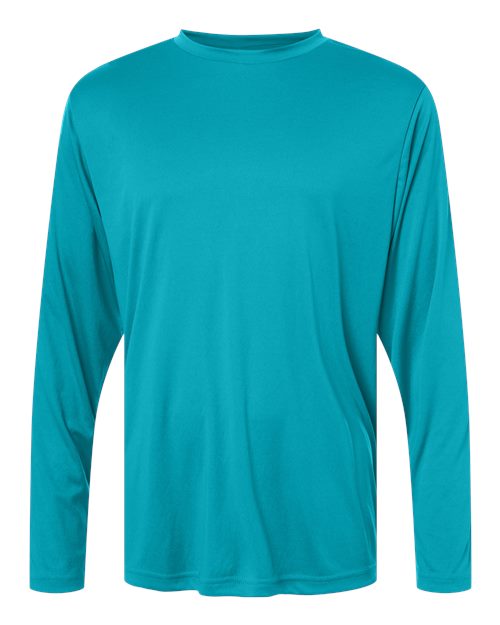 Unisex Capital Long Sleeve Performance T-Shirt - Clear Teal