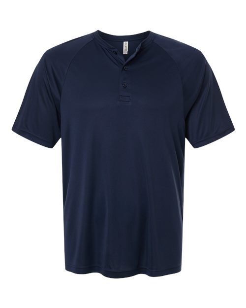 Men's Zone Performance Henley - Sport Dark Navy