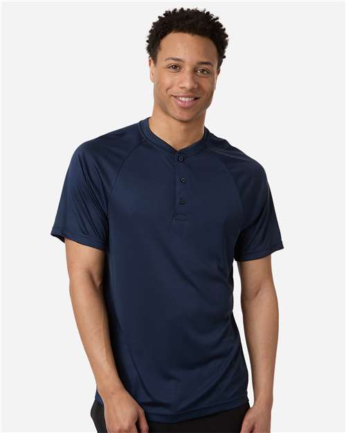Men's Zone Performance Henley - Sport Dark Navy