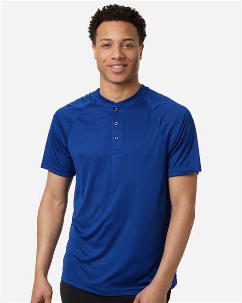 Men's Zone Performance Henley - Sport Royal