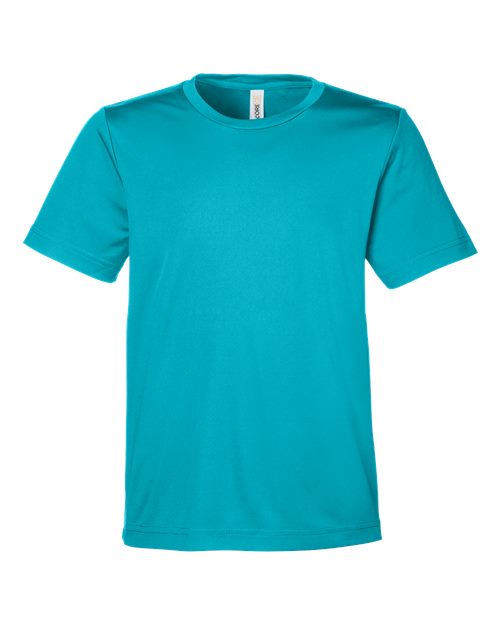 Youth Capital Performance T-Shirt - Clear Teal