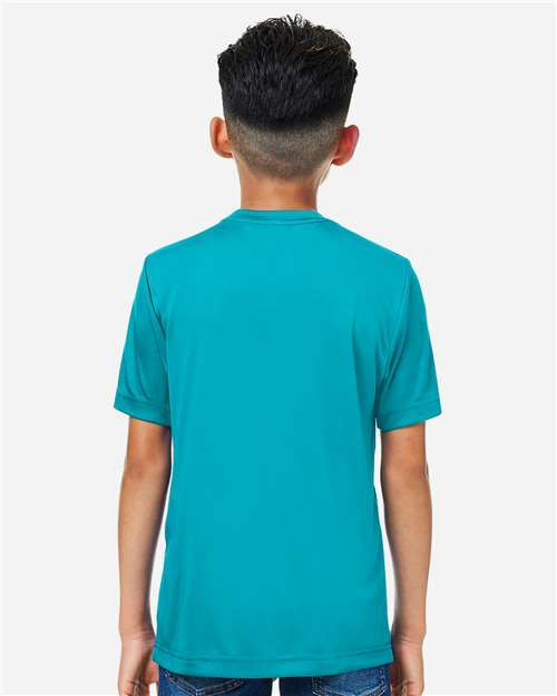 Youth Capital Performance T-Shirt - Clear Teal