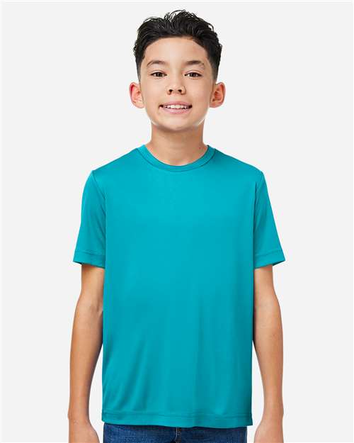 Youth Capital Performance T-Shirt - Clear Teal