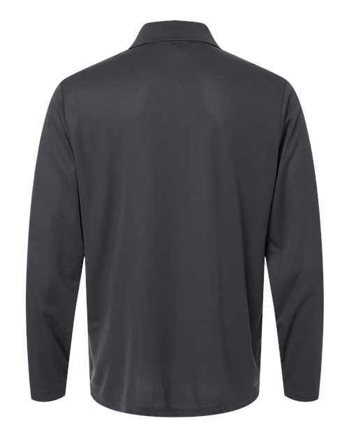 Men's Nova Performance Long Sleeve Pique Polo - Carbon