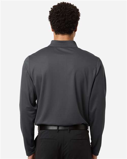 Men's Nova Performance Long Sleeve Pique Polo - Carbon