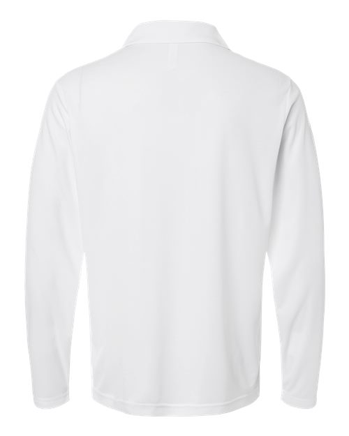 Men's Nova Performance Long Sleeve Pique Polo - White