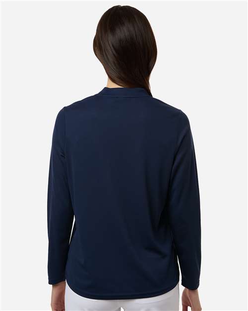 Women's Nova Performance Long Sleeve Pique Polo - Classic Navy