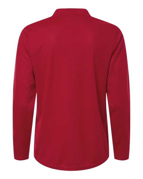 Women's Nova Performance Long Sleeve Pique Polo - Classic Red