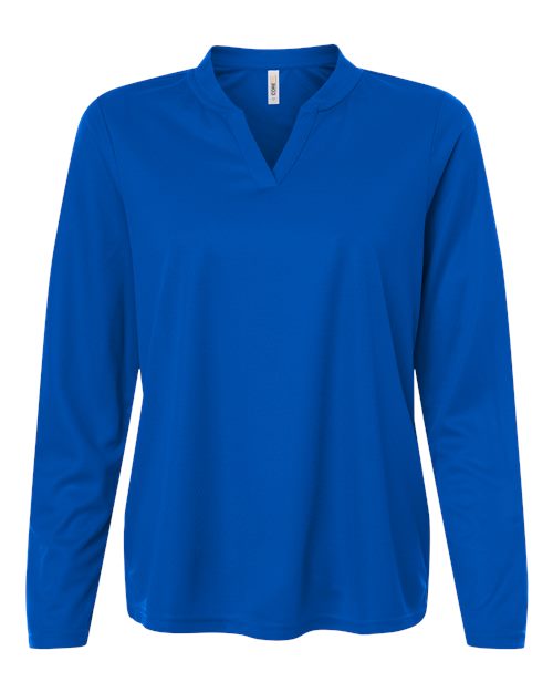Women's Nova Performance Long Sleeve Pique Polo - True Royal