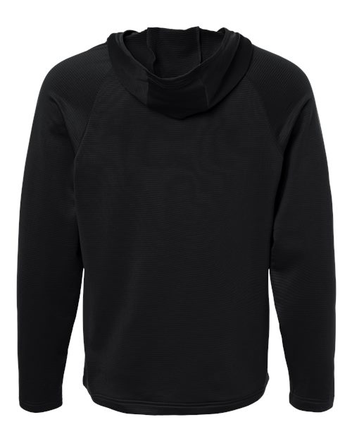Men's Qualify Quarter-Zip Hooded Pullover - Black