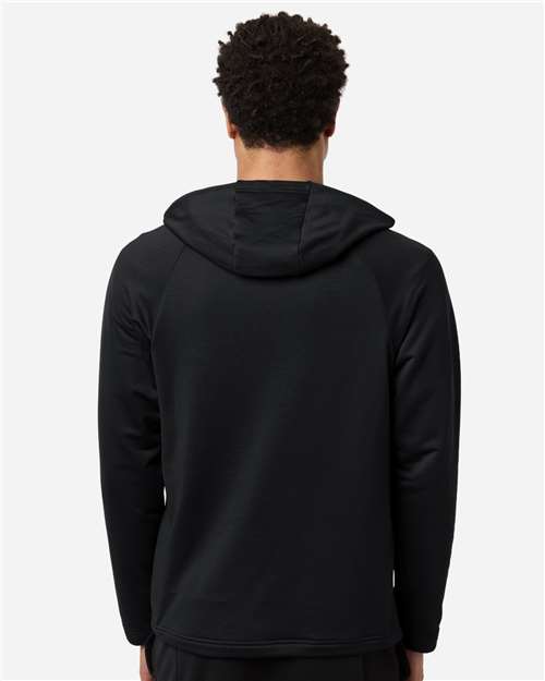 Men's Qualify Quarter-Zip Hooded Pullover - Black