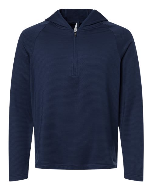 Men's Qualify Quarter-Zip Hooded Pullover - Sport Dark Navy
