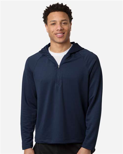 Men's Qualify Quarter-Zip Hooded Pullover - Sport Dark Navy