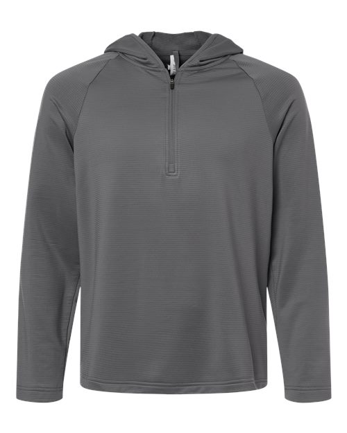 Men's Qualify Quarter-Zip Hooded Pullover - Sport Graphite