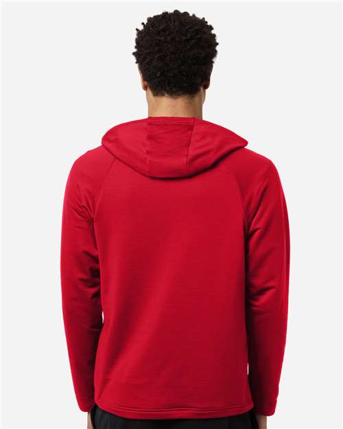 Men's Qualify Quarter-Zip Hooded Pullover - Sport Red