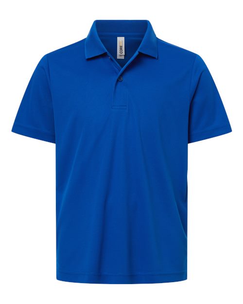 Youth Nova Performance Pique Polo - True Royal