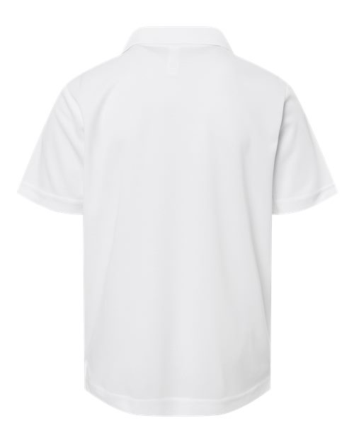 Youth Nova Performance Pique Polo - White