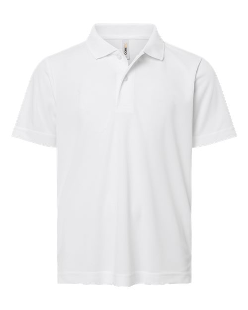 Youth Nova Performance Pique Polo - White