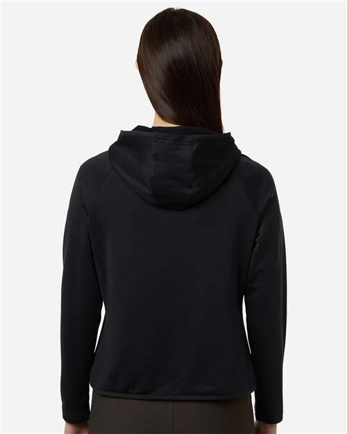 Women's Qualify Quarter-Zip Hooded Pullover - Black