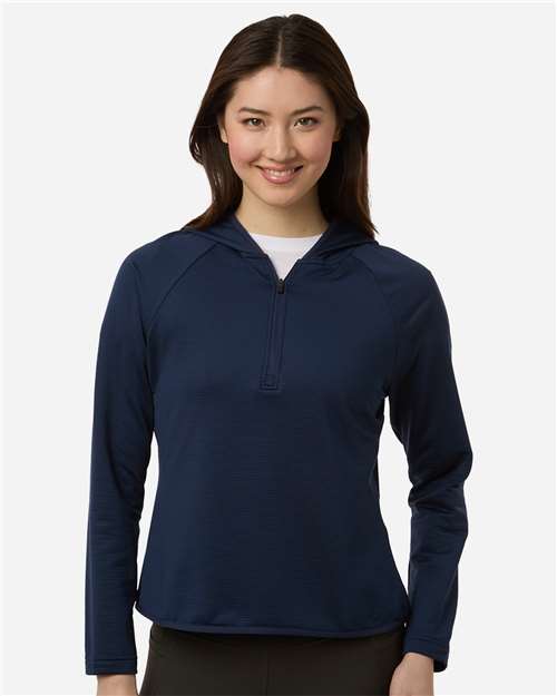 Women's Qualify Quarter-Zip Hooded Pullover - Sport Dark Navy