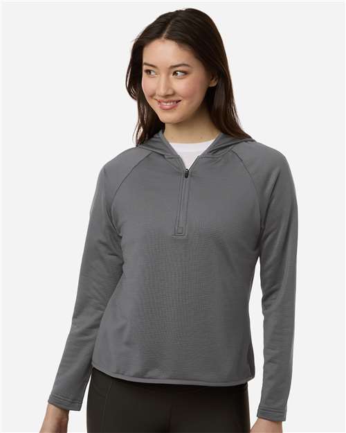 Women's Qualify Quarter-Zip Hooded Pullover - Sport Graphite