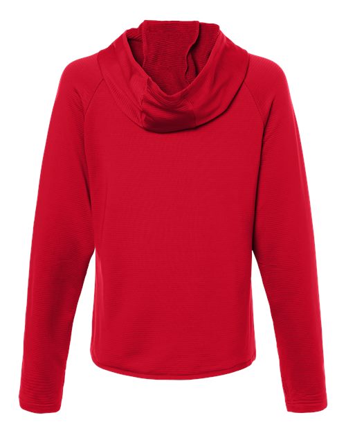 Women's Qualify Quarter-Zip Hooded Pullover - Sport Red