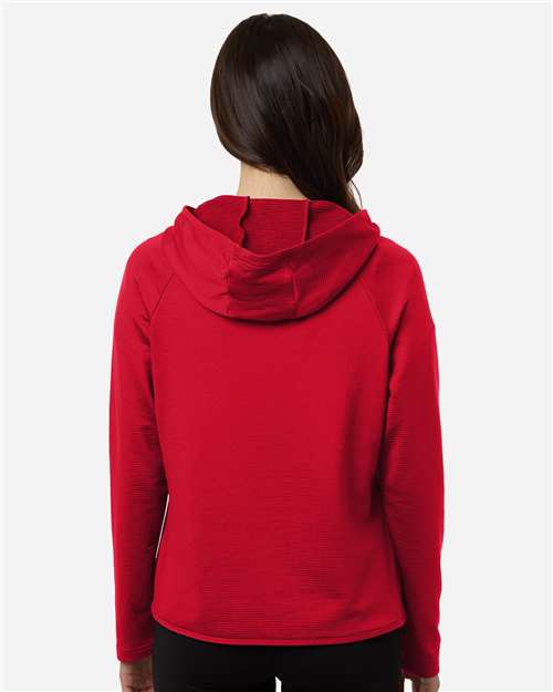 Women's Qualify Quarter-Zip Hooded Pullover - Sport Red