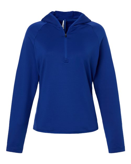 Women's Qualify Quarter-Zip Hooded Pullover - Sport Royal