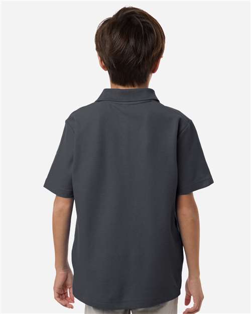 Youth Resolve CVC Performance Pique Polo - Carbon