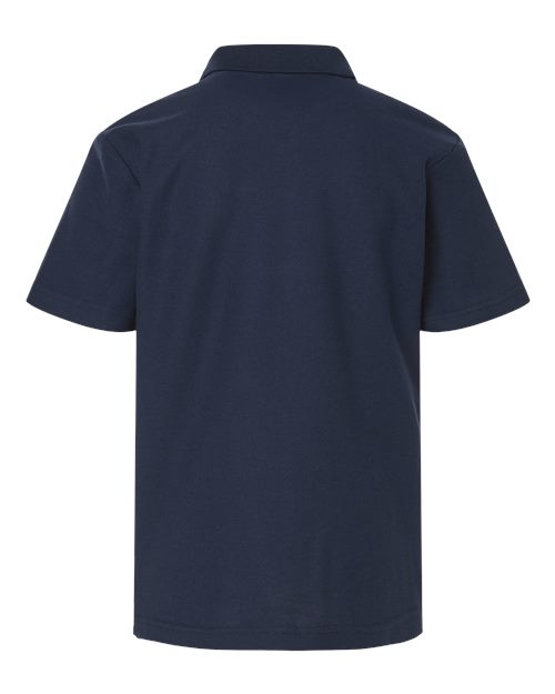 Youth Resolve CVC Performance Pique Polo - Classic Navy