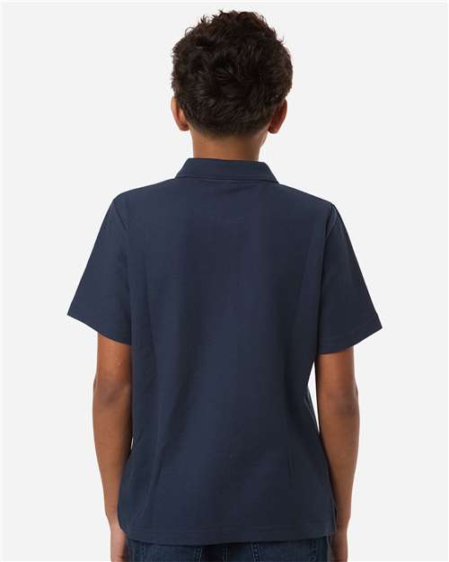 Youth Resolve CVC Performance Pique Polo - Classic Navy