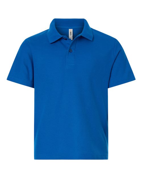 Youth Resolve CVC Performance Pique Polo - True Royal