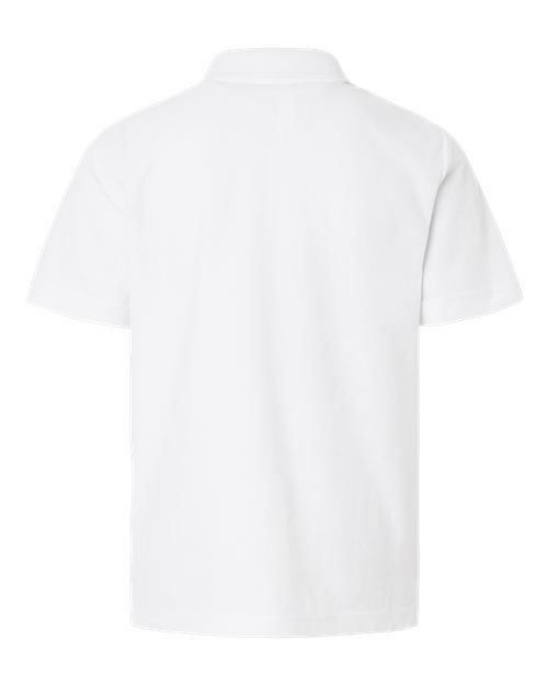Youth Resolve CVC Performance Pique Polo - White