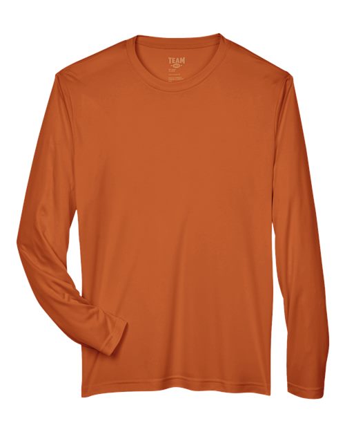 Men's Zone Performance Long Sleeve T-Shirt - Sport Burnt Orange