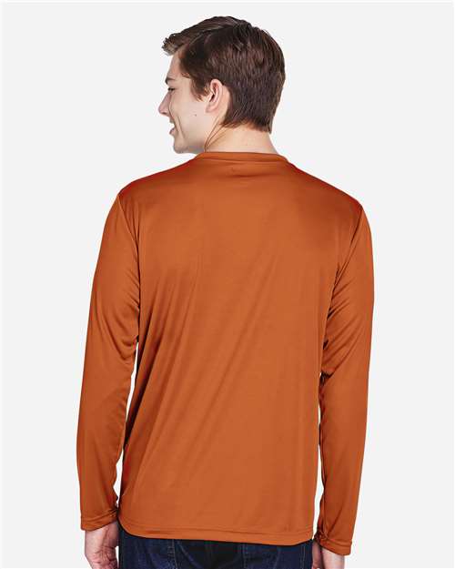 Men's Zone Performance Long Sleeve T-Shirt - Sport Burnt Orange