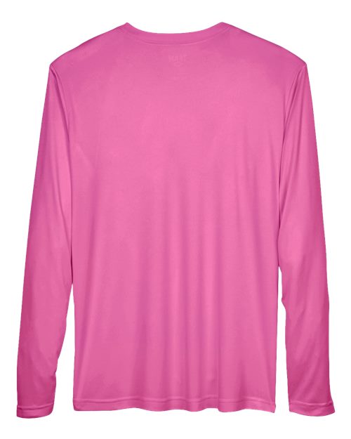 Men's Zone Performance Long Sleeve T-Shirt - Sport Charity Pink