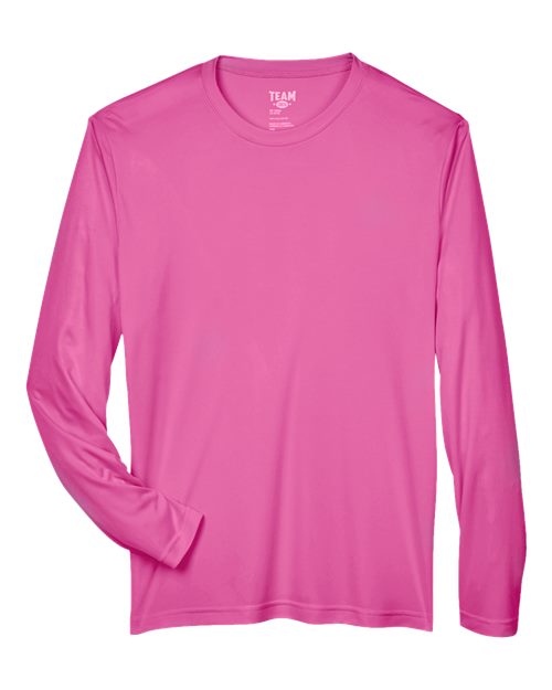 Men's Zone Performance Long Sleeve T-Shirt - Sport Charity Pink