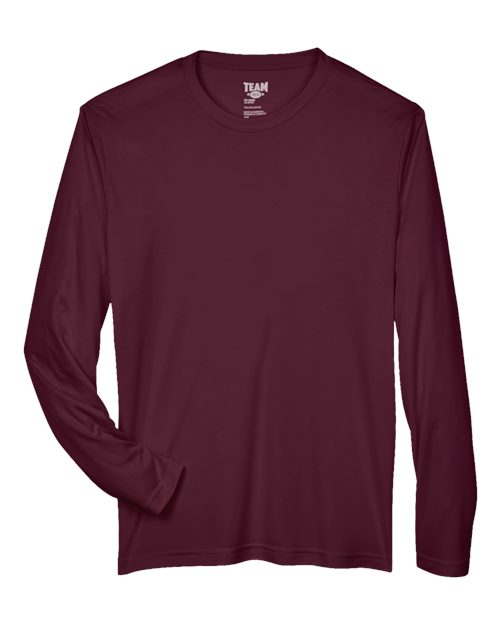 Men's Zone Performance Long Sleeve T-Shirt - Sport Dark Maroon