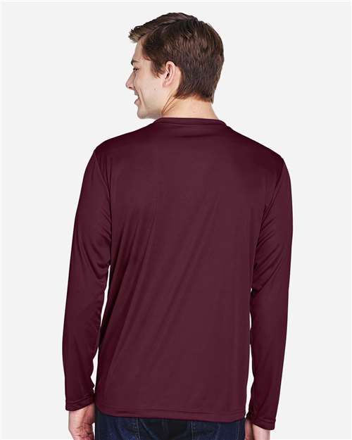 Men's Zone Performance Long Sleeve T-Shirt - Sport Dark Maroon