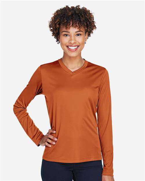 Women's Zone Performance Long Sleeve T-Shirt - Sport Burnt Orange