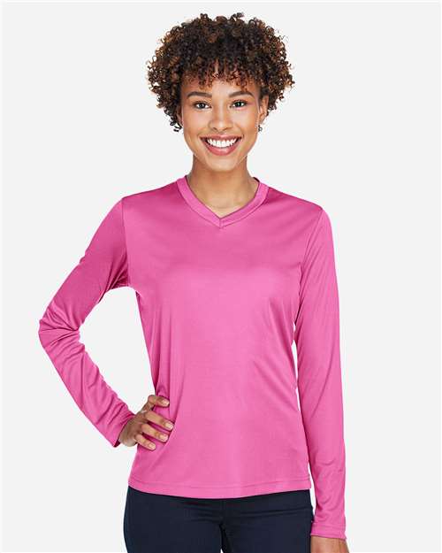 Women's Zone Performance Long Sleeve T-Shirt - Sport Charity Pink