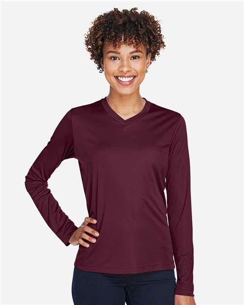Women's Zone Performance Long Sleeve T-Shirt - Sport Dark Maroon