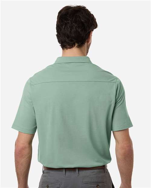 Men's Seaton Pebble Textured Polo - Balsam Green