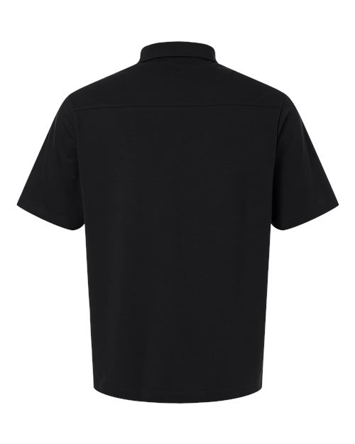 Men's Seaton Pebble Textured Polo - Black