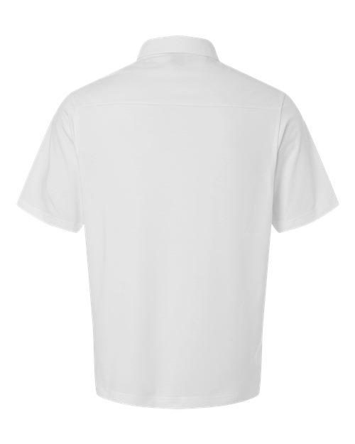 Men's Seaton Pebble Textured Polo - White