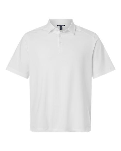 Men's Seaton Pebble Textured Polo - White