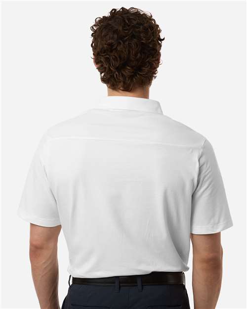 Men's Seaton Pebble Textured Polo - White